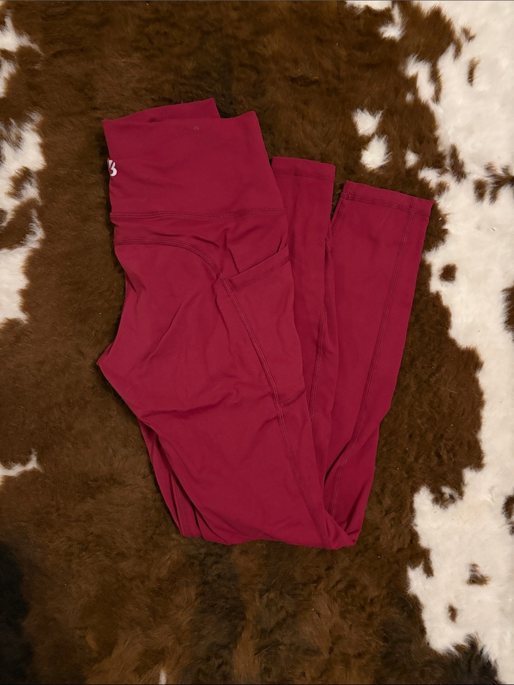 BuffBunny Wine Red High-Waist Leggings